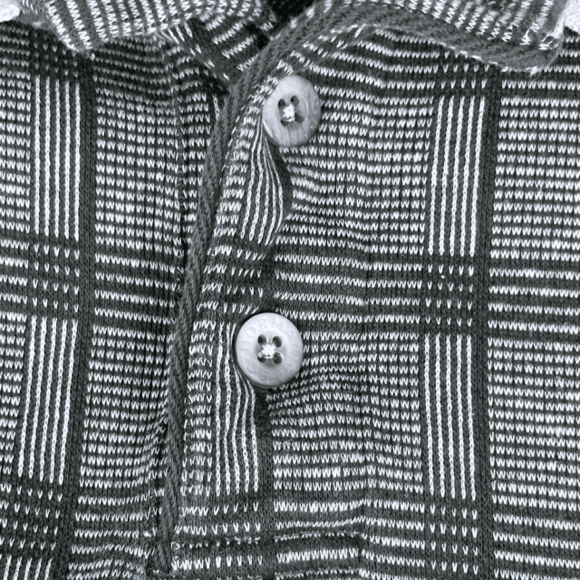 Y2K Greg Norman Collection Earth Tone Geometric Polo Shirt XL 5