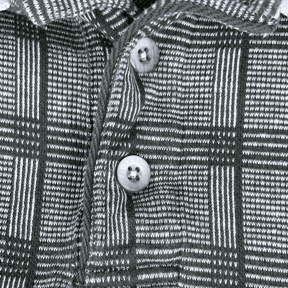 Y2K Greg Norman Collection Earth Tone Geometric Polo Shirt XL