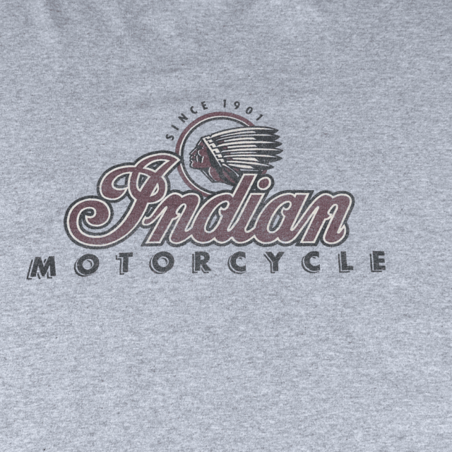 Vintage 90s Indian Motorcycle T-Shirt 2XL 4