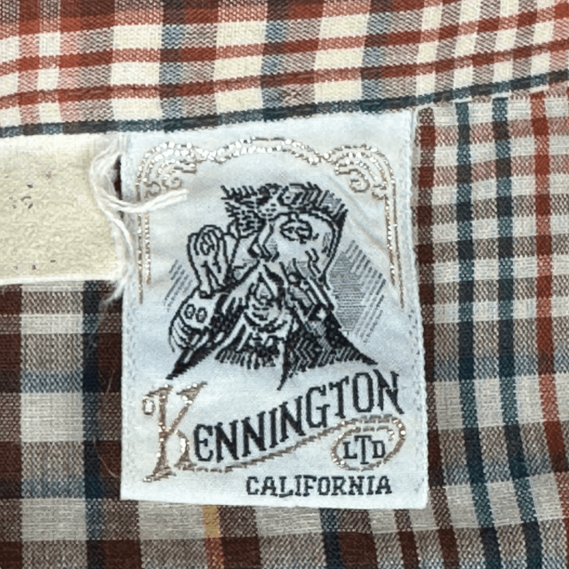 Vintage 70s Kennington of California Plaid Shirt LARGE 6