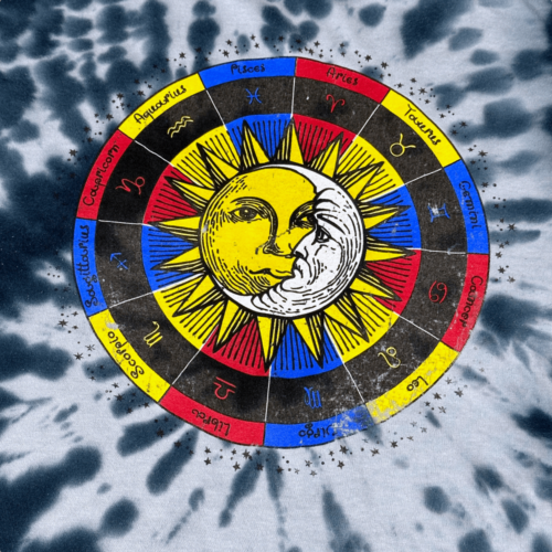 Sun Signs Of The Zodiac Tie Dye T-Shirt MEDIUM 4