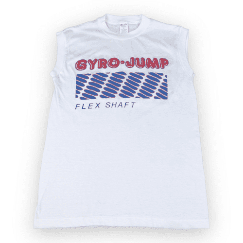 Vintage 80s Gyro Jump Flex Shaft Sleeveless Muscle T-Shirt MEDIUM