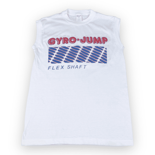 Vintage 80s Gyro Jump Flex Shaft Sleeveless Muscle T-Shirt MEDIUM 3