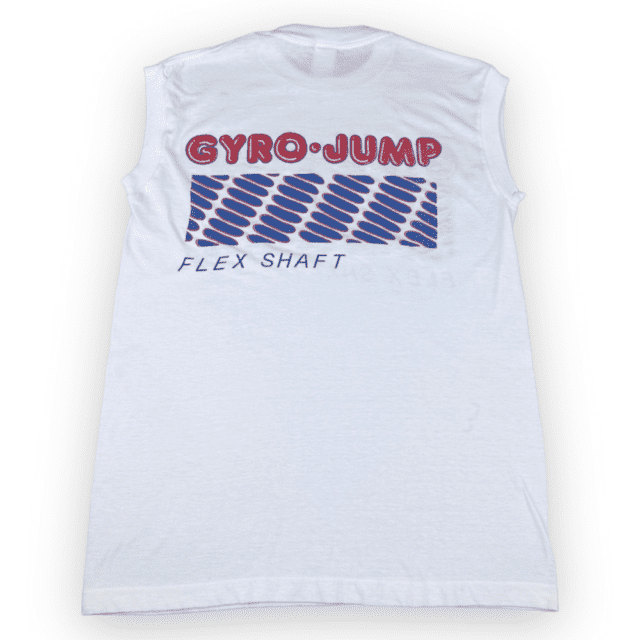 Vintage 80s Gyro Jump Flex Shaft Sleeveless Muscle T-Shirt MEDIUM 4