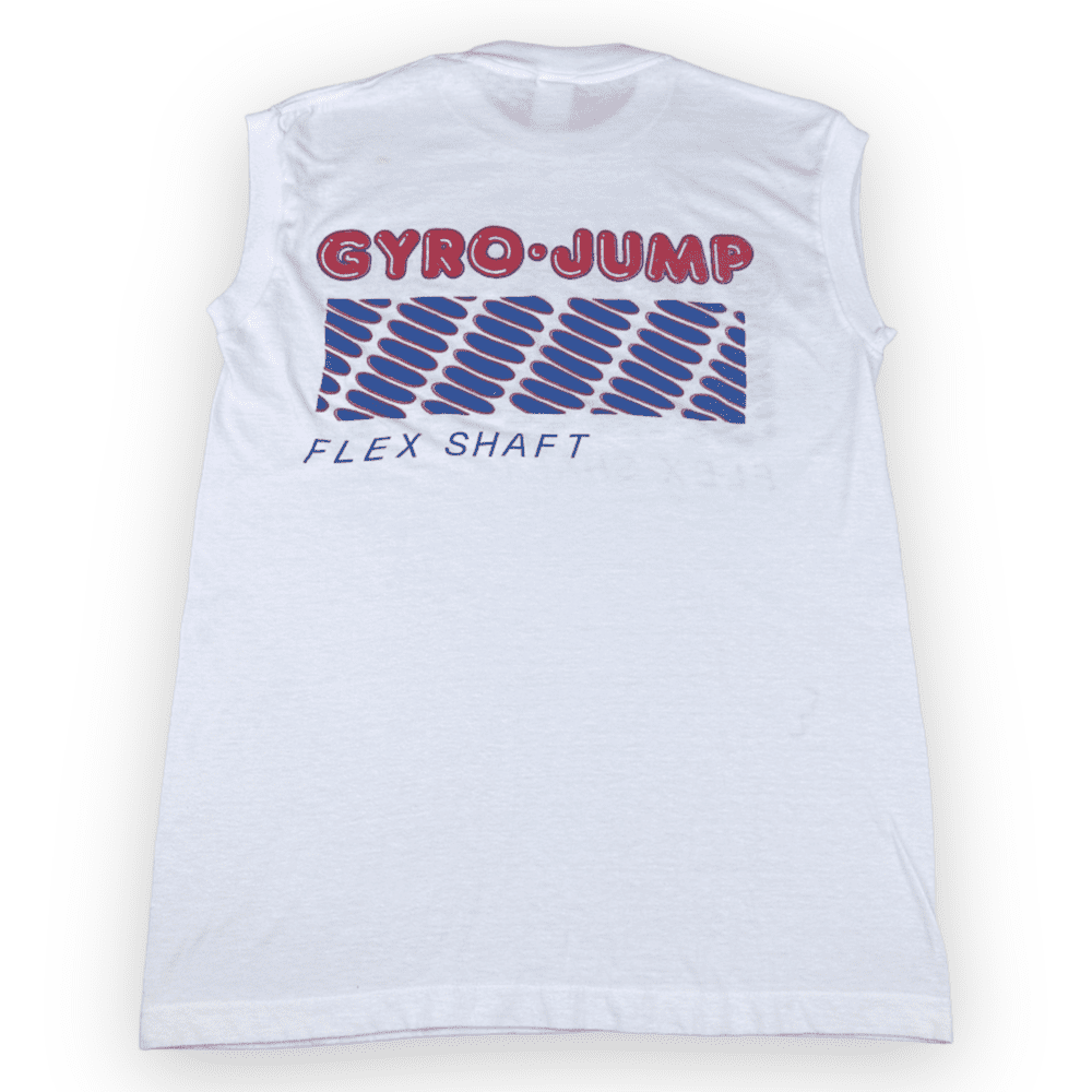 Vintage 80s Gyro Jump Flex Shaft Sleeveless Muscle T-Shirt MEDIUM 2