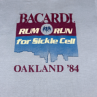 Vintage 80s Bacardi Rum Runner Oakland T-Shirt MEDIUM