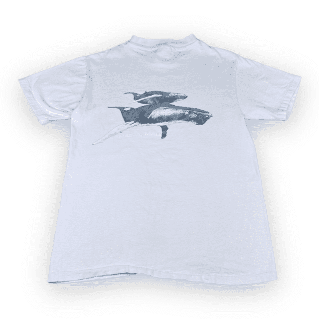 Vintage 90s Humpback Whales Lahaina, Maui Hawaii T-Shirt SMALL 3