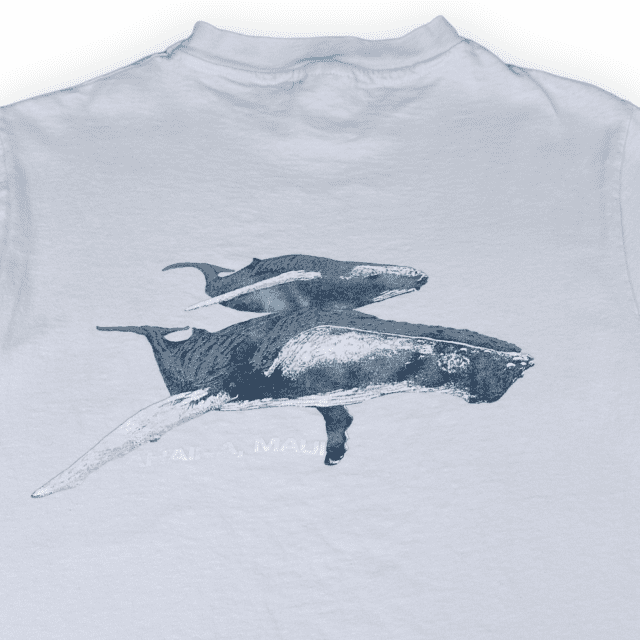 Vintage 90s Humpback Whales Lahaina, Maui Hawaii T-Shirt SMALL 7