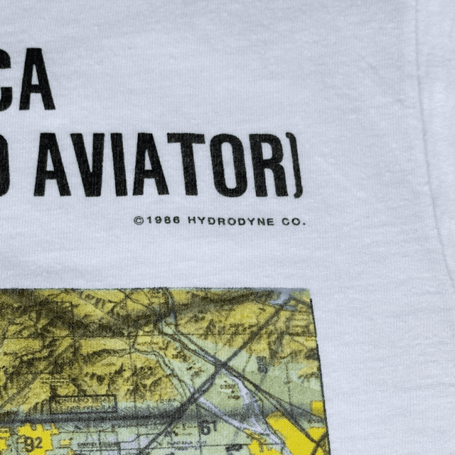 Vintage 80s Los Angeles TCA Terminally Confused Aviator T-Shirt SMALL 5