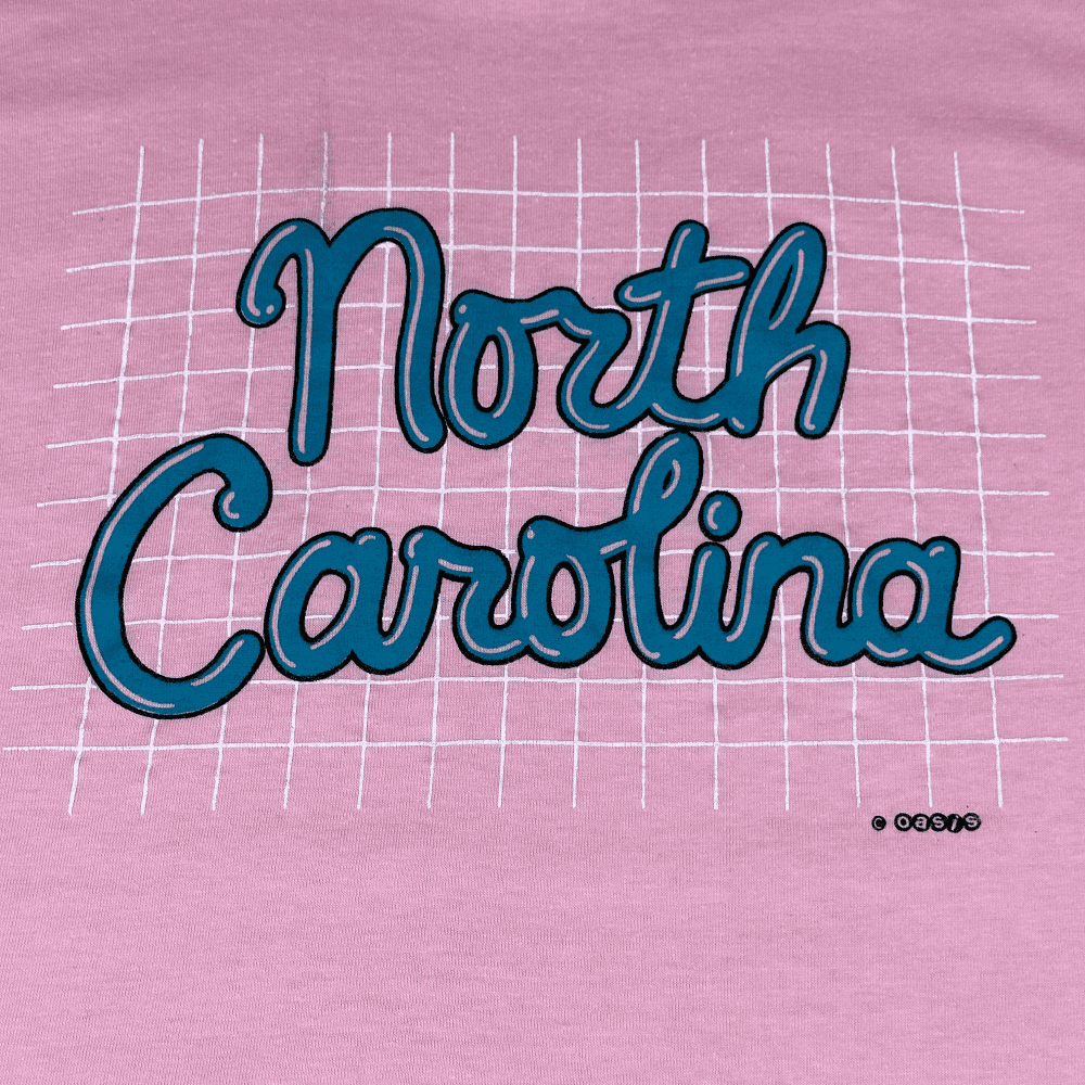 Vintage 80s North Carolina Pink T-Shirt EXTRA SMALL XS 2
