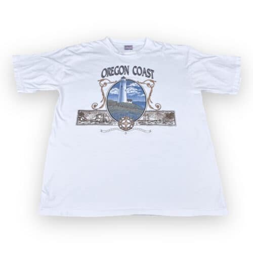 Vintage 90s Oregon Coast Lighthouse T-Shirt XL