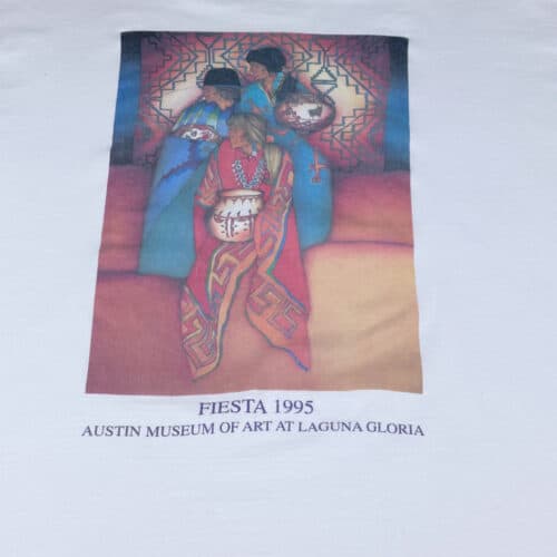 Vintage 90s Austin Museum of Art Fiesta 1995 T-Shirt XL 2