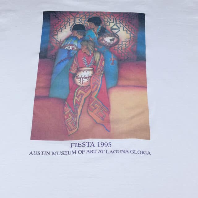 Vintage 90s Austin Museum of Art Fiesta 1995 T-Shirt XL 4