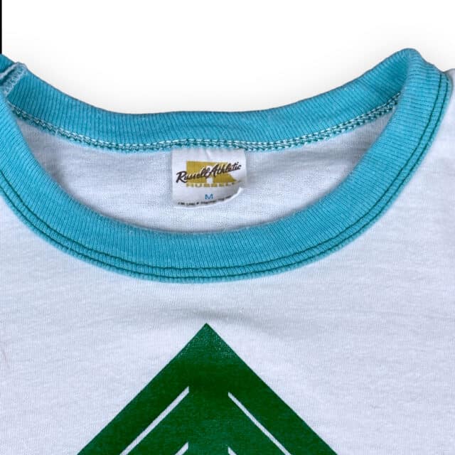 Vintage 80s IAPES Pine Tree Washington State Ringer T-Shirt MEDIUM 7