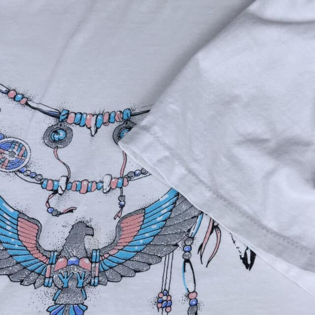 Vintage 90s Native American Eagle Turquoise Necklace T-Shirt LARGE/XL 5