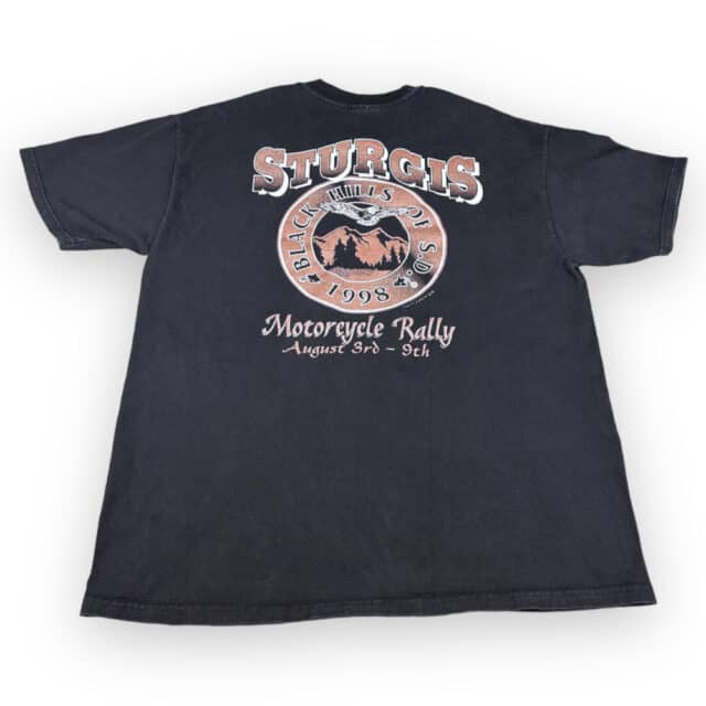Vintage 90s Sturgis Motorcycle Rally South Dakota T-Shirt XL 4