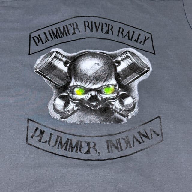 Plummer River Motorcycle Rally Indiana Red Kap Work Shirt XL 7