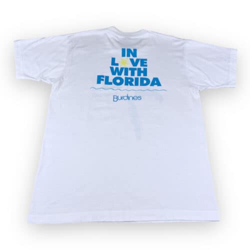 Vintage 80s Burdines In Love With Florida T-Shirt MEDIUM 2