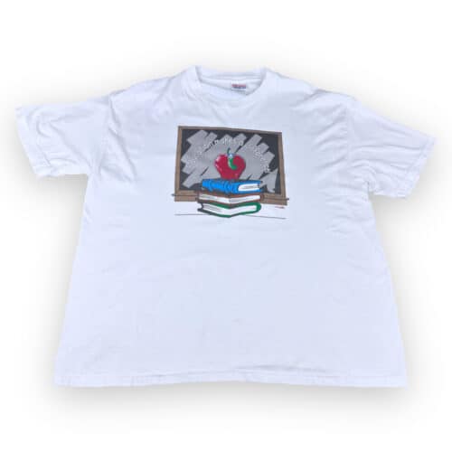 Vintage 90s Education Makes A Difference! Bookworm T-Shirt XL