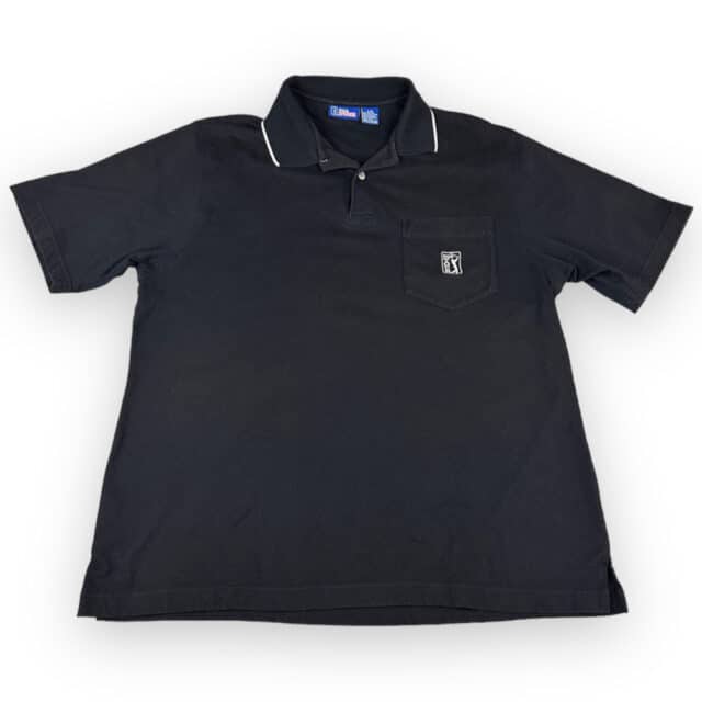 Vintage 90s PGA Tour Brand Striped Golf Polo Shirt LARGE 3