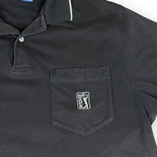 Vintage 90s PGA Tour Brand Striped Golf Polo Shirt LARGE 4