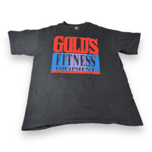 Vintage 90s Gold’s Gym Fitness Equipment T-Shirt XL