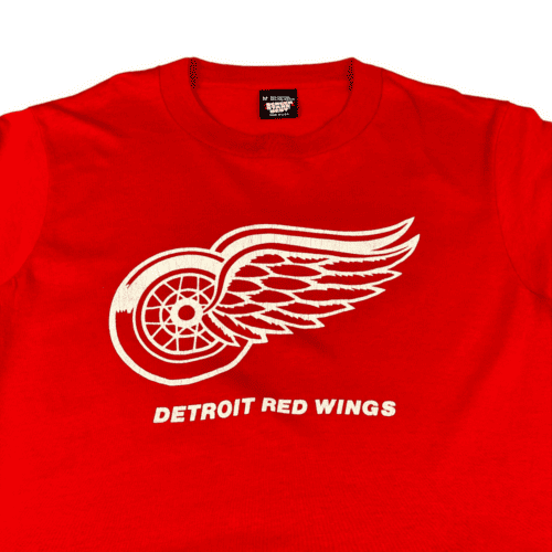 Vintage 80s Detroit Red Wings Deadstock Long Sleeve T-Shirt SMALL 2