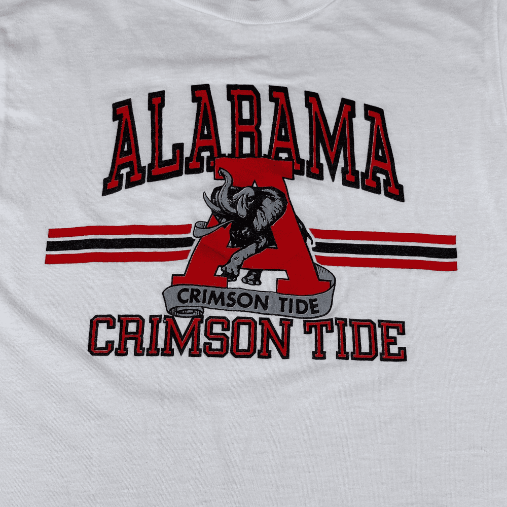 Vintage 80s Alabama Crimson Tide T-Shirt SMALL