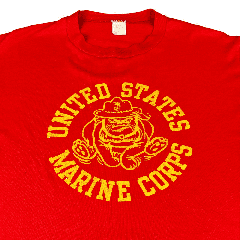Vintage 80s United States Marine Corps T-Shirt MEDIUM