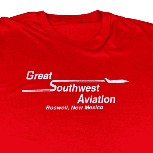 Vintage 80s Great Southwest Aviation Roswell New Mexico T-Shirt MEDIUM 2