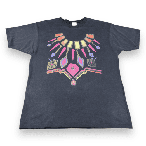 Vintage 90s Southwest Tribal Style Art T-Shirt LARGE 3