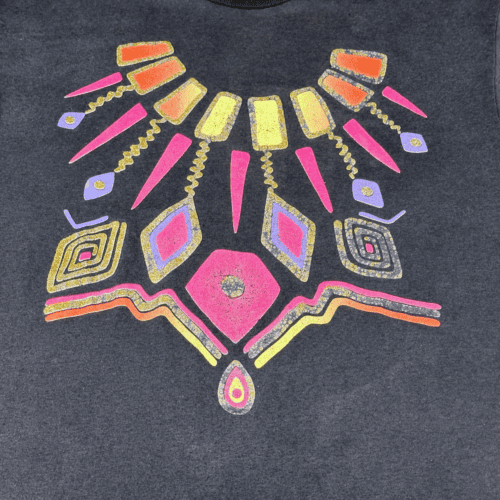 Vintage 90s Southwest Tribal Style Art T-Shirt LARGE 2