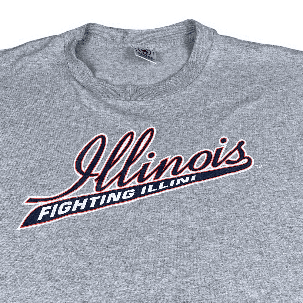 Vintage 90s Illinois Fighting Illini T-Shirt XL