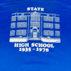 Vintage 80s Indiana State High School T-Shirt LARGE