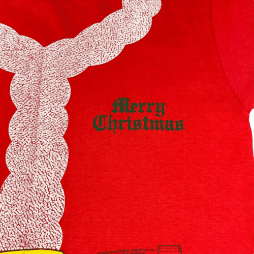 Vintage 80s Santa Claus All Over Print T-Shirt MEDIUM