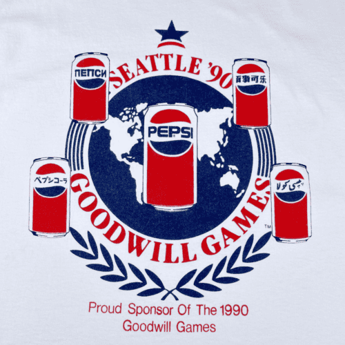 Vintage 90s Pepsi Goodwill Games Seattle T-Shirt MEDIUM