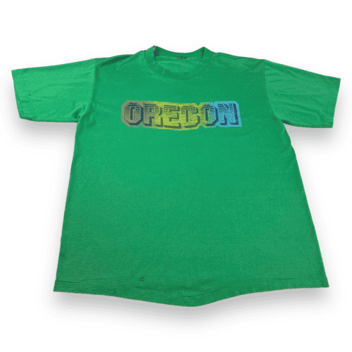Vintage 80s Oregon Spell Out T-Shirt LARGE
