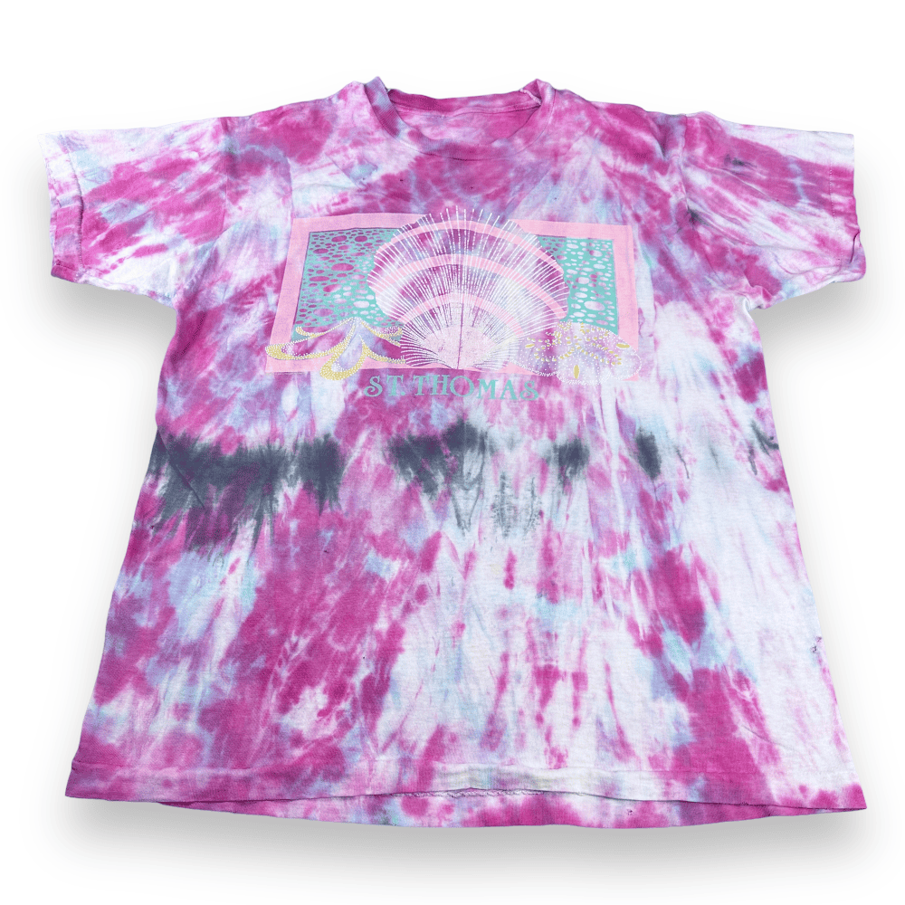 Vintage 90s St. Thomas Virgin Islands Tie Dye T-Shirt LARGE