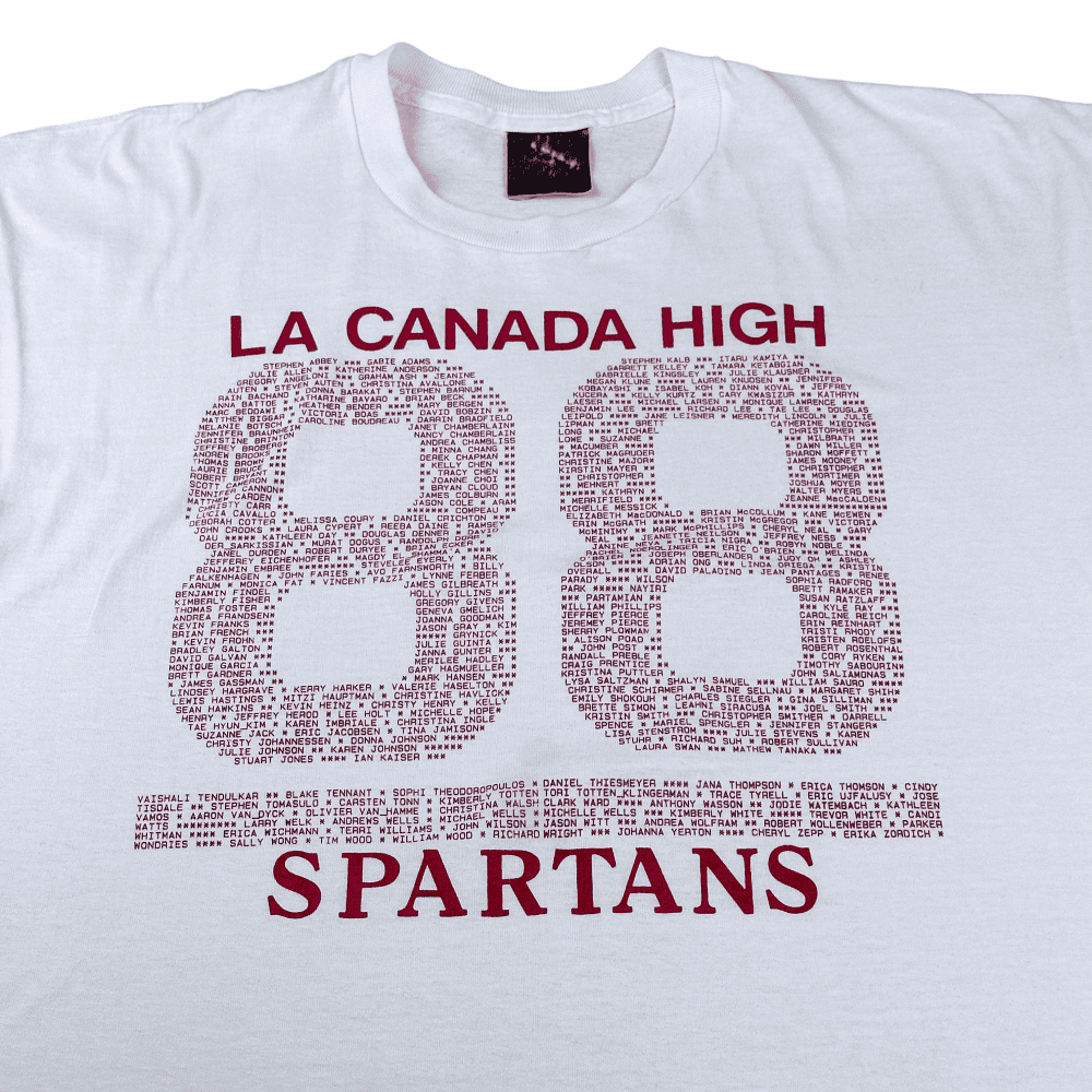 Vintage 80s La Canada High Spartans T-Shirt LARGE