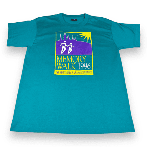 Vintage 90s Alzheimer's Association Memory Walk T-Shirt LARGE