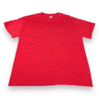 Vintage 90s Fruit of the Loom Red Pocket T-Shirt XL