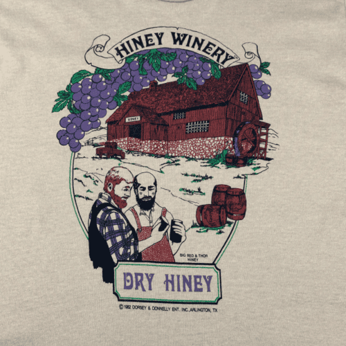 Vintage 80s Hiney Winery Dry Hiney Wine T-Shirt XS