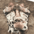 The Mountain Giraffe Face Tie Dye T-Shirt MEDIUM