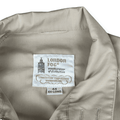 Vintage 80s London Fog Khaki Zip Up Light Jacket LARGE