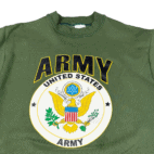 Vintage 80s United States Army Olive Green Sweatshirt SMALL