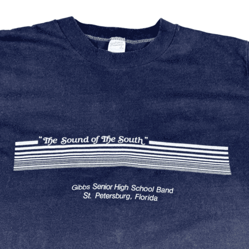 Vintage 80s Sound of The South Gibbs Senior High School Band T-Shirt MEDIUM