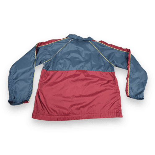 Vintage 80s Color Block Windbreaker Brand Pullover Jacket LARGE