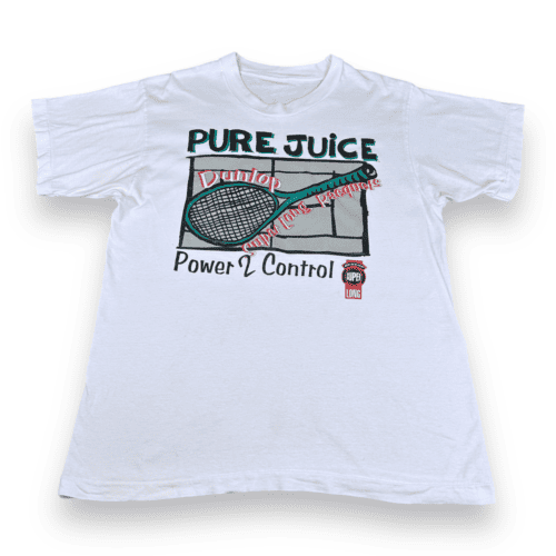 Vintage 90s Dunlop Super Long Tennis Racquets T-Shirt LARGE
