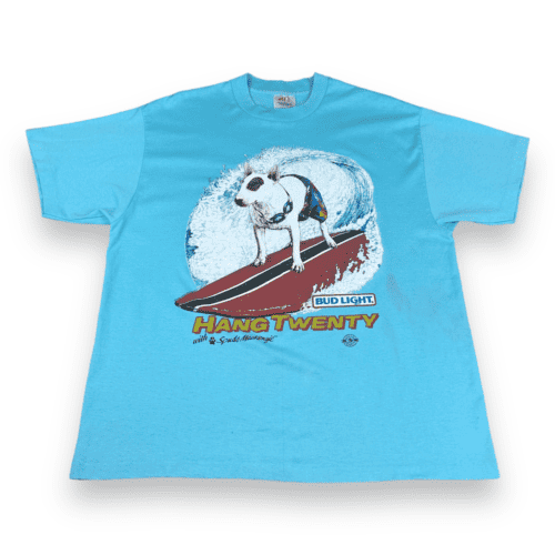 Vintage 80s Spuds Mackenzie Bud Light T-Shirt LARGE