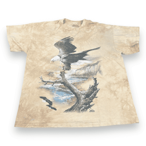 Vintage Y2K The Mountain Bald Eagle Tye Dye T-Shirt XL